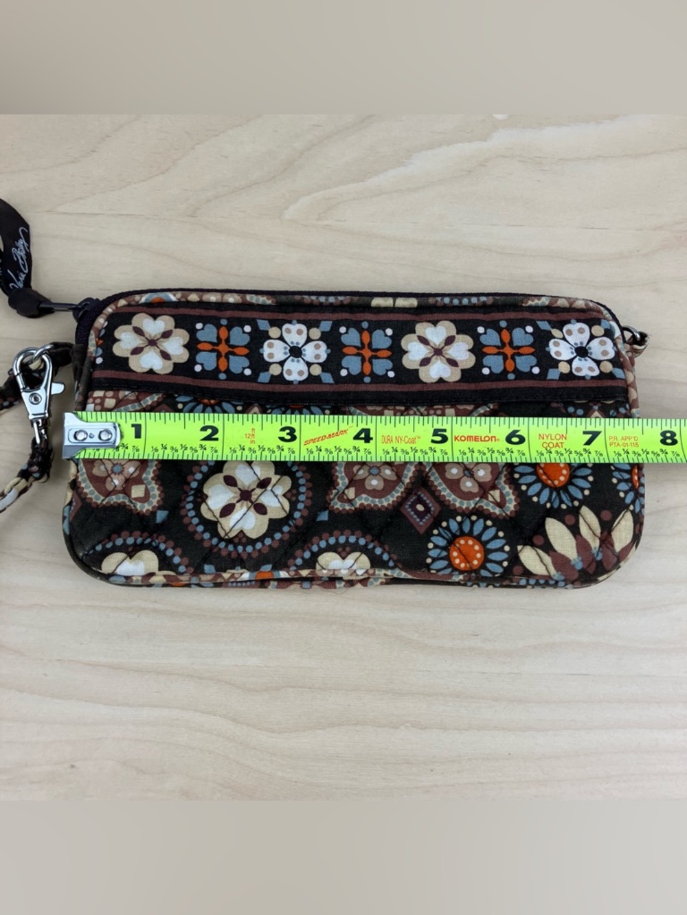 Vera Bradley Set Shoulder Bag Purse & Wallet Brown Floral Pattern - Picture 14 of 16